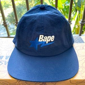 Bape Bapsta Nylon Hat - Navy - NWOT